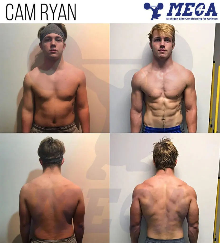 cam ryan transformation at MECA gym