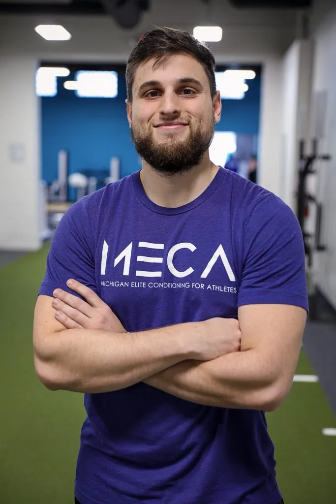 Scot smiles for the camera at MECA gym,