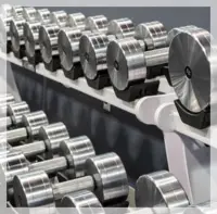 dumbbells at the gym