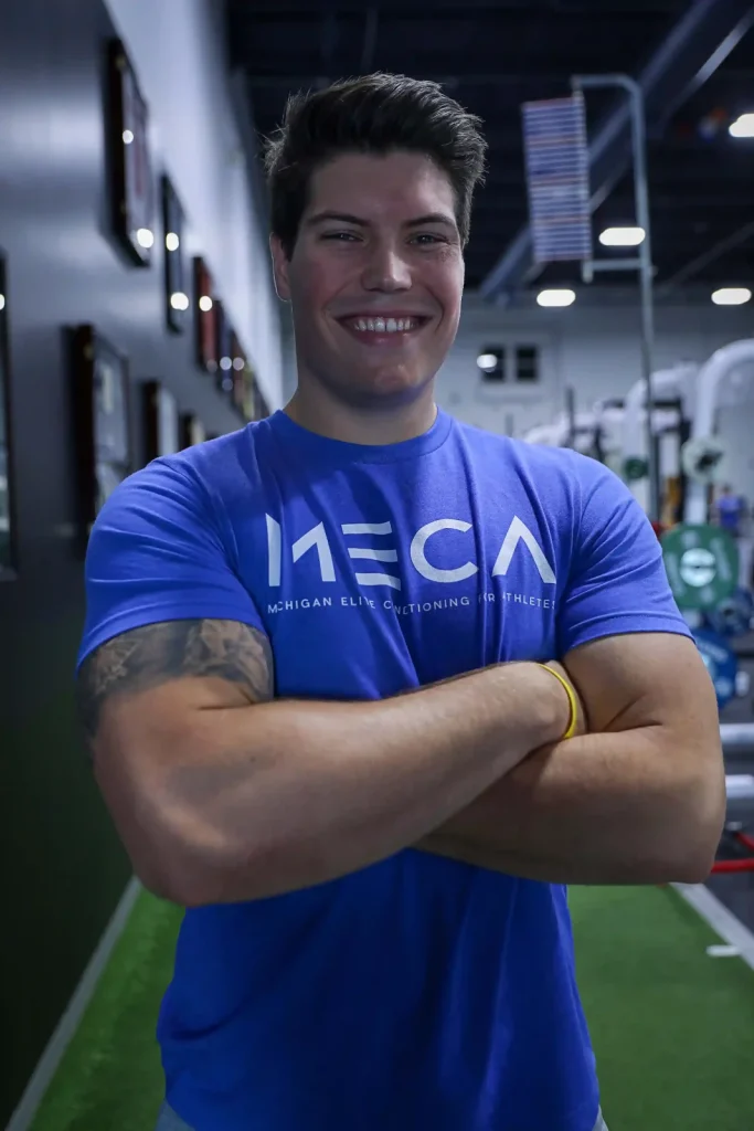 Mike VanHoeven, an assistant strength coach at MECA Detroit - Novi, poses for a headshot.