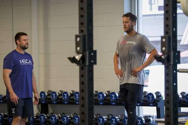 Matt Stafford Personal Training Session with David Lawrence