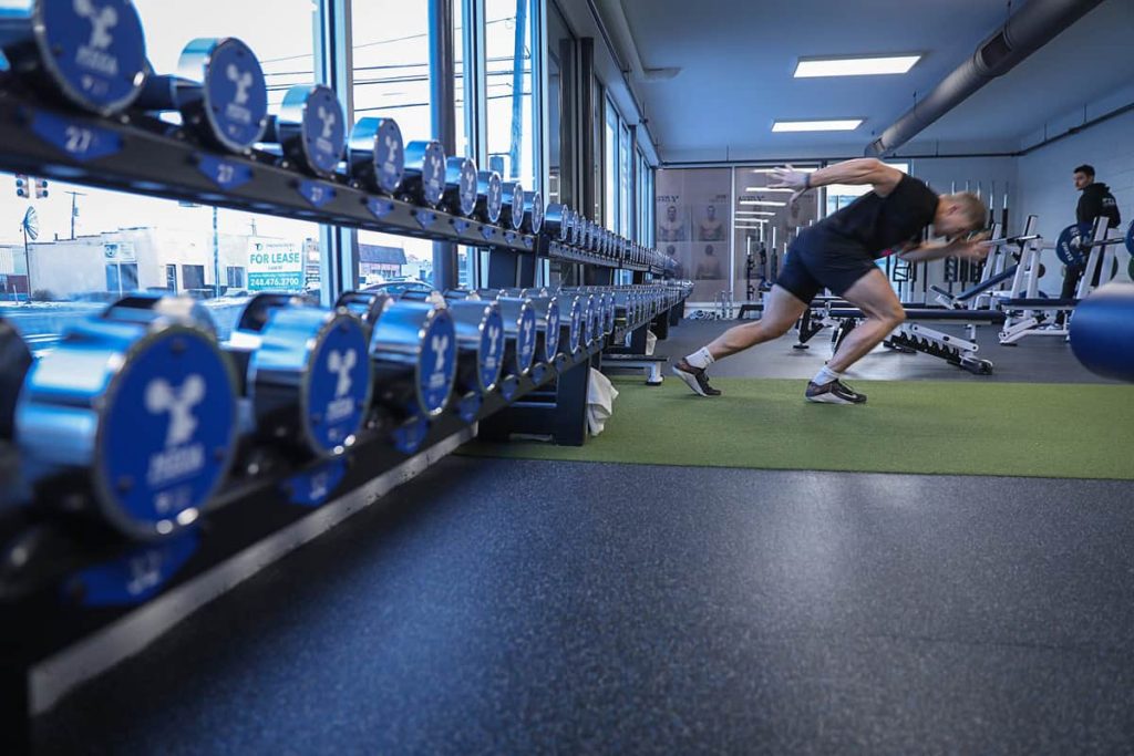 Training at MECA Strong gym in Michigan