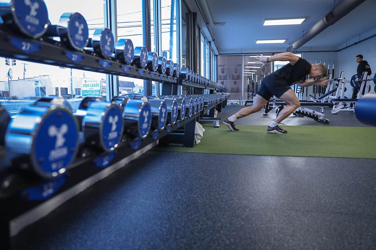Training at MECA Strong gym in Michigan