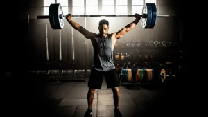 Barbell thruster hybrid movement