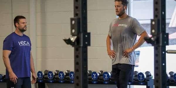 Matt Stafford Personal Training Session with David Lawrence